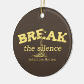 De stilte breken keramisch ornament (Links)