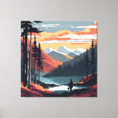 De Stilte Die Inspireert Canvas Afdruk (Voorkant)