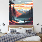 De Stilte Die Inspireert Canvas Afdruk (Insitu (Slaapkamer))