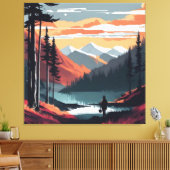 De Stilte Die Inspireert Canvas Afdruk (Insitu (Woonkamer))