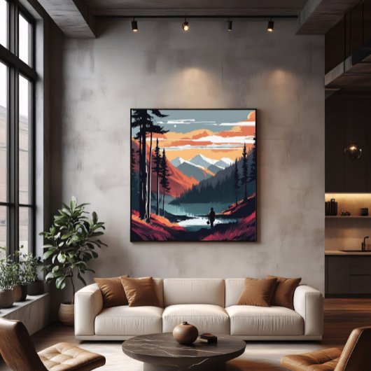 De Stilte Die Inspireert Canvas Afdruk
