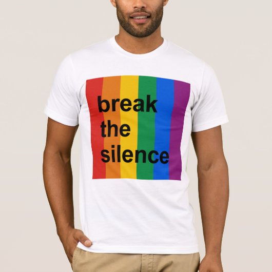 de stilte doorbreken t-shirt (Voorkant)