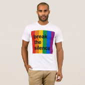 de stilte doorbreken t-shirt (Voorkant volledig)
