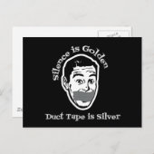 De stilte is Gouden - de Band van de Buis is Briefkaart (Voorkant / Achterkant)