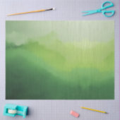 De stilte onder de groene heuvels tissuepapier (Craft)
