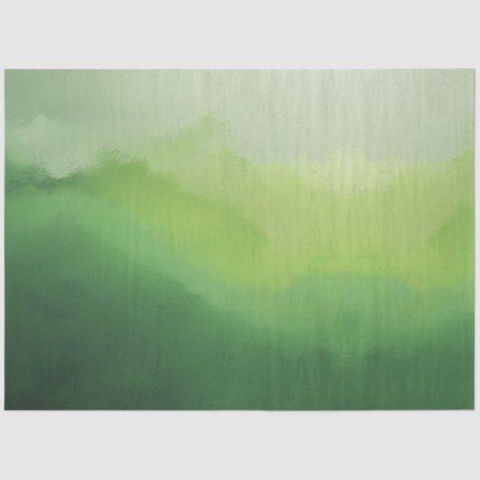 De stilte onder de groene heuvels tissuepapier (Voorkant)