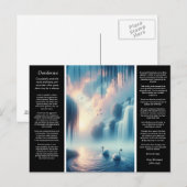 De stilte van de Desiderata waterval Briefkaart (Voorkant / Achterkant)
