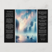 De stilte van de Desiderata waterval Briefkaart (Voorkant)