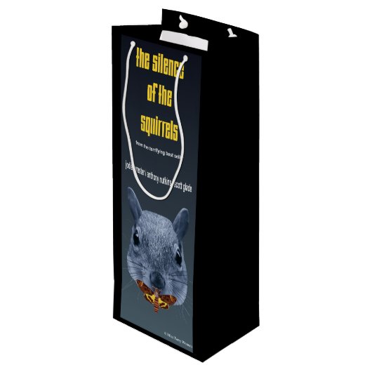 De stilte van de eekhoorns - een Parody Wijn Cadeautas (Achterkant Gekanteld)