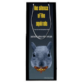 De stilte van de eekhoorns - een Parody Wijn Cadeautas (Achterkant)