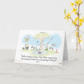 De Stilte van de Ochtend van het wenskaart Kaart (Gele Bloem)