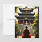 De stilte van de tempel briefkaart (Voorkant / Achterkant)