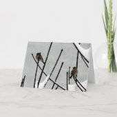 De Stilte van de winter Feestdagen Kaart (Voorkant)