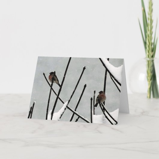 De Stilte van de winter Feestdagen Kaart (Voorkant)