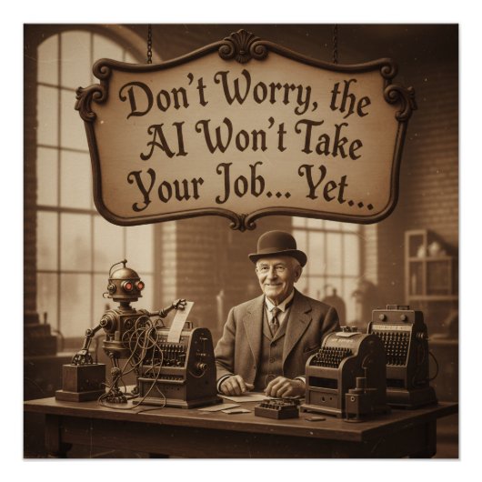 De stilte voor de digitale storm perfect poster (Voorkant)