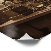 De stilte voor de digitale storm perfect poster (Hoek)