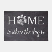 De stip is de plaats waar de hond deurmat (Voorkant)