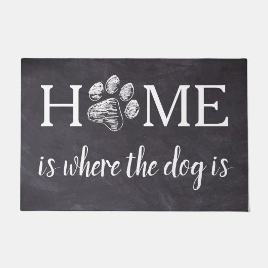 De stip is de plaats waar de hond deurmat (Voorkant)