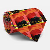 De stip stropdas (Opgerold)