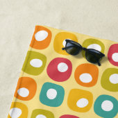 De stippen van de terugkeer de douanenaam kleurrij strandlaken (In situ)