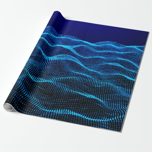 De stippen van het net Abstracte landschapsachterg Cadeaupapier (Uitgerold)