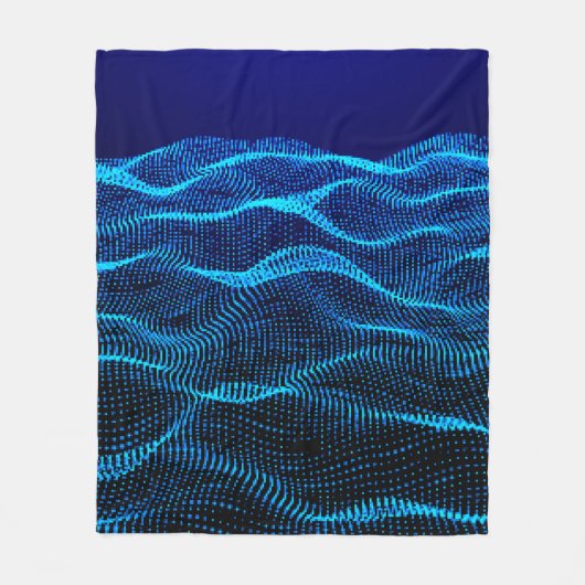 De stippen van het net Abstracte landschapsachterg Fleece Deken (Voorkant)