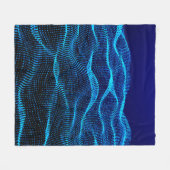 De stippen van het net Abstracte landschapsachterg Fleece Deken (Voorkant (Horizontaal))