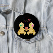 De Stitches Love Ronde Button 4,0 Cm (In situ)