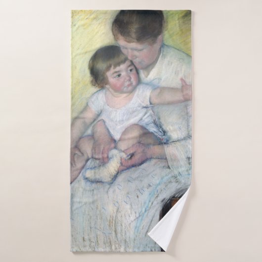 De Stocking, Mary Cassatt Badhanddoek (Badhanddoek)