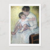 De Stocking, Mary Cassatt Briefkaart (Voorkant)