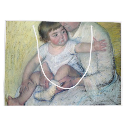 De Stocking, Mary Cassatt Groot Cadeauzakje (Achterkant)