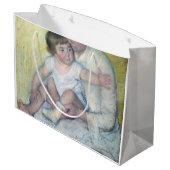 De Stocking, Mary Cassatt Groot Cadeauzakje (Achterkant Gekanteld)