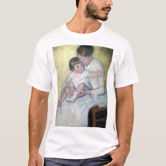 De Stocking, Mary Cassatt T-shirt (Voorkant)