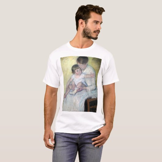 De Stocking, Mary Cassatt T-shirt (Voorkant volledig)