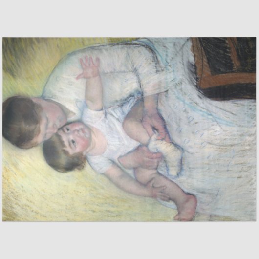 De Stocking, Mary Cassatt Tissuepapier (Voorkant)