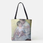 De Stocking, Mary Cassatt Tote Bag (Achterkant)