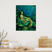 De stoel Mermaids Poster (Keuken)