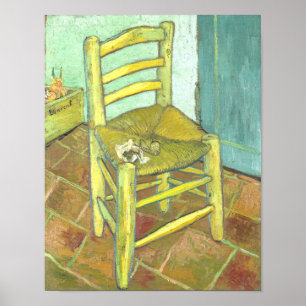De stoel van Vincent van Gogh (1888) Poster