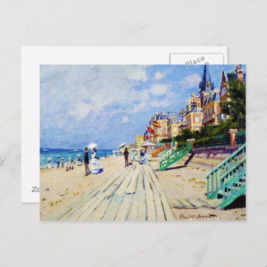 De stoep in Trouville Claude Monet Briefkaart (Voorkant / Achterkant)