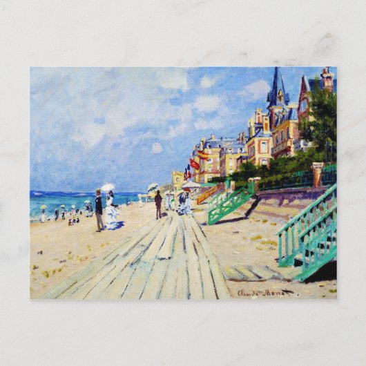 De stoep in Trouville Claude Monet Briefkaart (Voorkant)