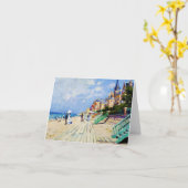 De stoep in Trouville Claude Monet Kaart (Gele Bloem)