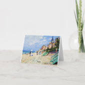 De stoep in Trouville Claude Monet Kaart (Achterkant)