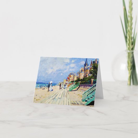 De stoep in Trouville Claude Monet Kaart (Voorkant)