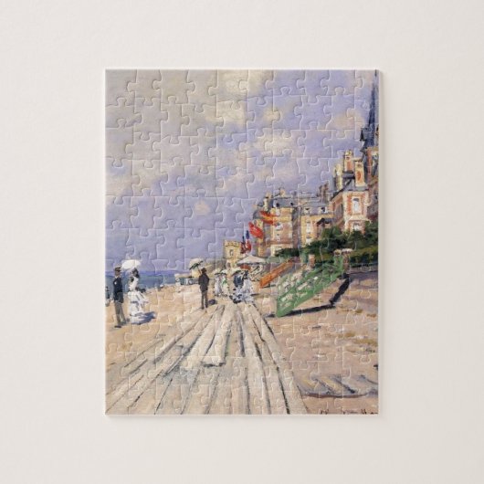 De stoep in Trouville Claude Monet Legpuzzel (Verticaal)