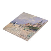 De stoep in Trouville Claude Monet Tegeltje (Zijkant)