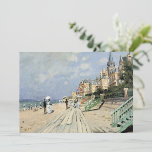 De stoep in Trouville door Claude Monet (Staand voorkant)