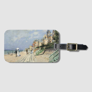 De stoep in Trouville door Claude Monet Bagagelabel