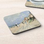 De stoep in Trouville door Claude Monet Bier Onderzetter (Linkerzijde)