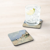 De stoep in Trouville door Claude Monet Bier Onderzetter (Rechterzijde)