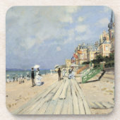 De stoep in Trouville door Claude Monet Bier Onderzetter (Voorkant)
